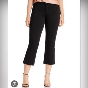 Size 24 J Brand Jeans Black Selena Mid Rise Crop Boot